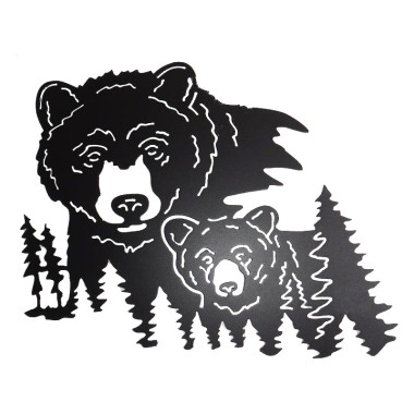 Wallart-Mama Bear with Cub