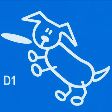 DOG CATCHING FRISBEE- THE...